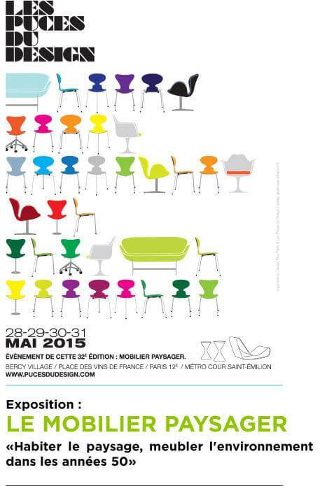 Les Puces du Design, mobilier paysager, Paris (75), mai 2015