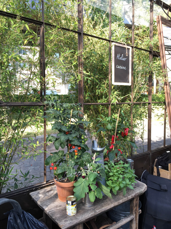 Potager d'aucy, serre de la Rotonde de la Villette, Paris 19e (75)