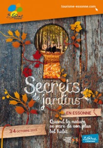 Affiche des Secrets de Jardins en Essonne, automne 2015