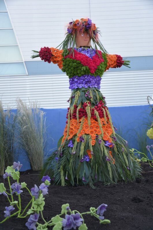 Jardin De la terre à la table créé par les Fleuristes en Folie, Folie'Flore 2015, Mulhouse (68)