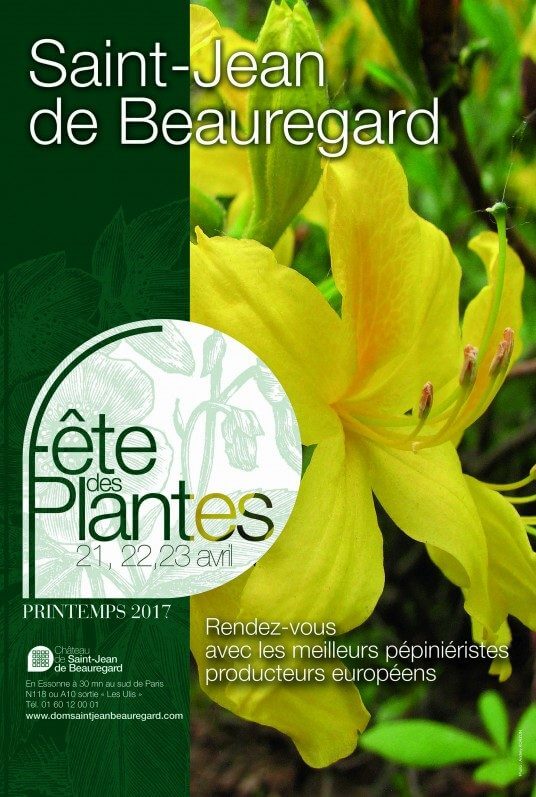 Affiche de la Fête des Plantes Printemps, Domaine de Saint-Jean de Beauregard, Essonne, avril 2017