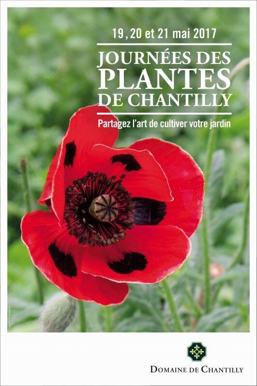 Affiche des Journées des Plantes de Chantilly, mai 2017