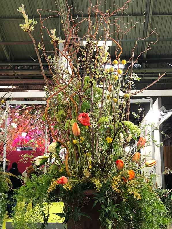 Composition florale, Oscar des jeunes fleuristes, Salon International de l'Agriculture, Parc des expositions, Porte de Versailles, Paris 15e (75)