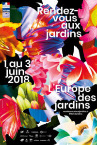 Affiche des Rendez-vous aux Jardins 2018, création Chevalvert