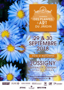Affiche des Journées des plantes et Art du jardin, Jossigny (77), septembre 2018