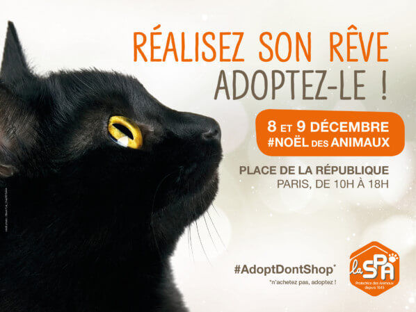 Lire la suite à propos de l’article ANNULÉ – Le Noël des Animaux de la SPA les 8 et 9 décembre 2018