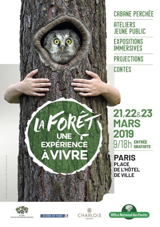 La forêt, une expérience à vivre, ONF, Paris, 21, 22 et 23 mars 2019