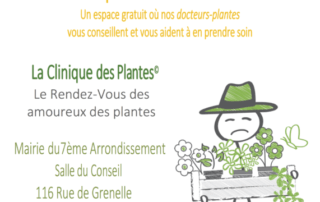 Affiche Clinique des Plantes, Paris 7e (75), avril 2019