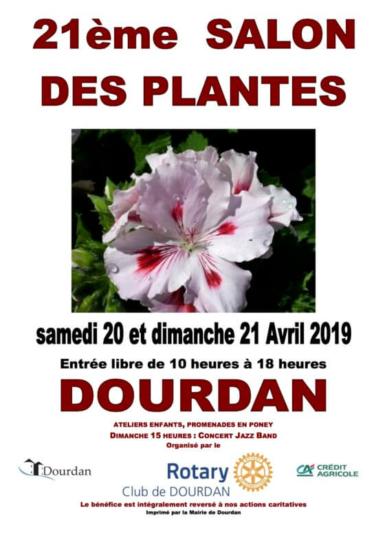Lire la suite à propos de l’article Salon des plantes de Dourdan (91) les 20 et 21 avril 2019