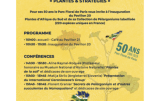 Journée "Plantes & Stratégies" le 27 avril 2019 au Parc floral de Paris