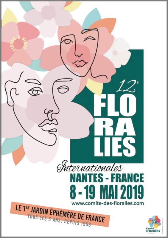 Affiche des Floralies Internationales Nantes 2019