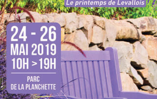 Affiche Jardin Bonheur, le printemps de Levallois, mai 2019