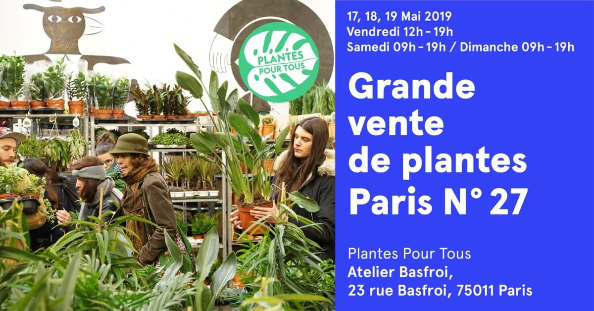 Lire la suite à propos de l’article Deux grandes ventes de plantes à Paris et Pantin les 17, 18 et 19 mai 2019