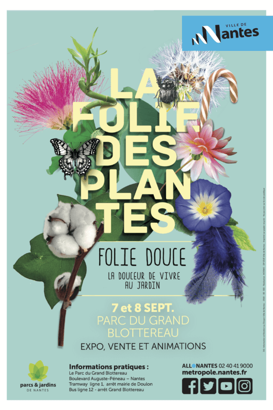 Affiche La Folie des Plantes, Nantes (49), septembre 2019