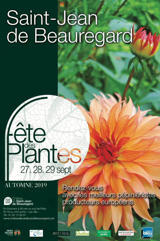 Affiche de la Fête des Plantes automne, Saint-Jean de Beauregard (91), septembre 2019