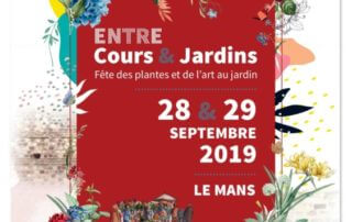 Affiche Entre Cours et Jardins, Le Mans (72), septembre 2019