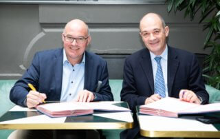 Mickaël Mercier, Président de VAL’HOR, à gauche et François Desprez, président du GNIS, à droite, photo ©Adelo