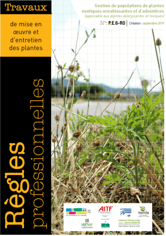 Lire la suite à propos de l’article Règle professionnelle sur les bonnes pratiques pour gérer les plantes exotiques envahissantes et adventices