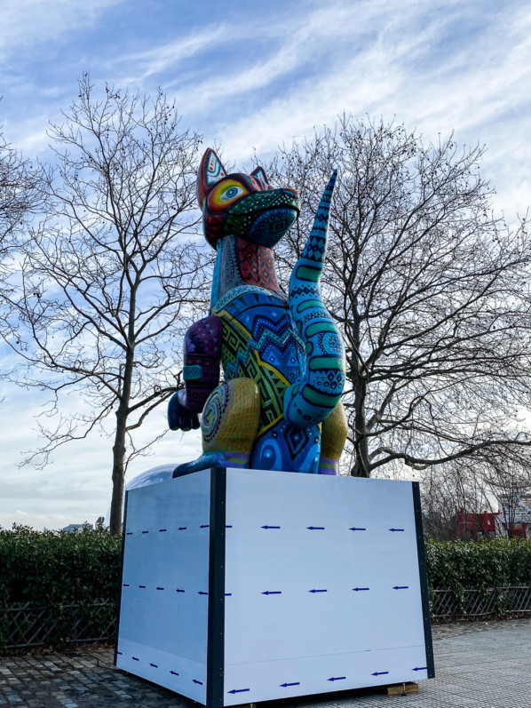 Alebrijes, statue dans le parc de la Villette, Paris 19e (75)