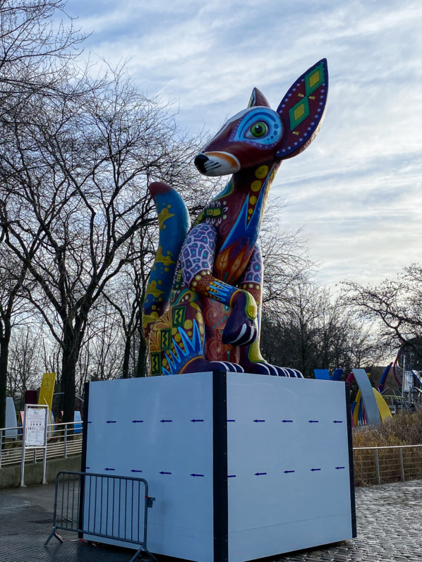 Alebrijes, statue dans le parc de la Villette, Paris 19e (75)