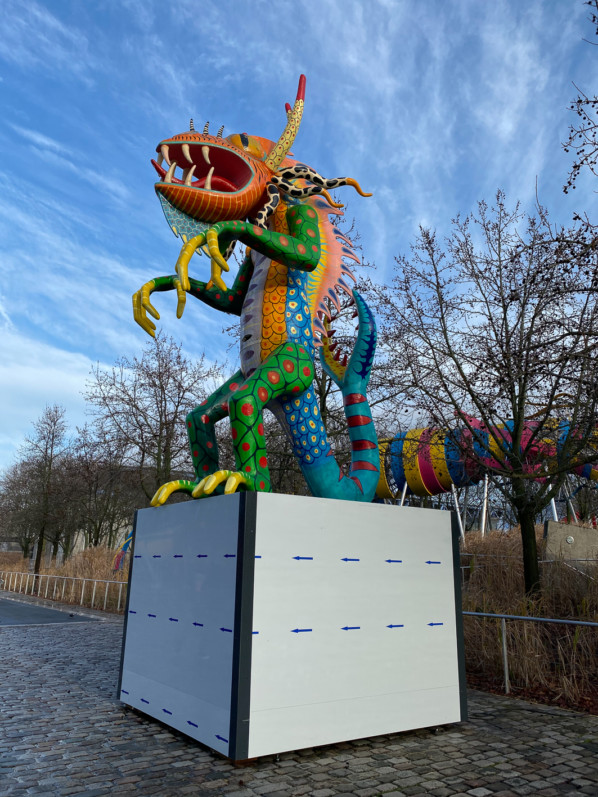 Alebrijes, statue dans le parc de la Villette, Paris 19e (75)