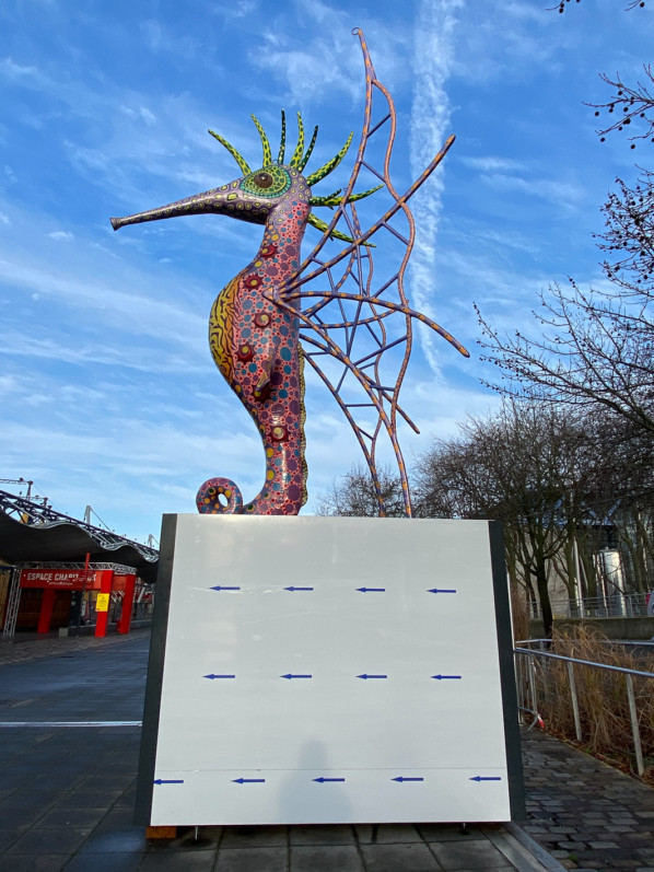 Alebrijes, statue dans le parc de la Villette, Paris 19e (75)