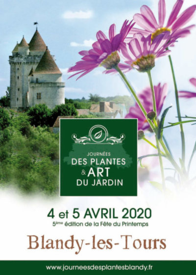 Affiche des Journées des Plantes & Art du Jardin, Blandy-les-Tours (77), 4 et 5 avril 2020
