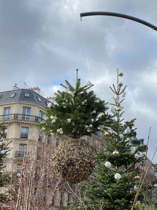 "Paris, enchantée", décorations de Noël sur l'esplanade de l'Hôtel de Ville, Paris 4e (75)