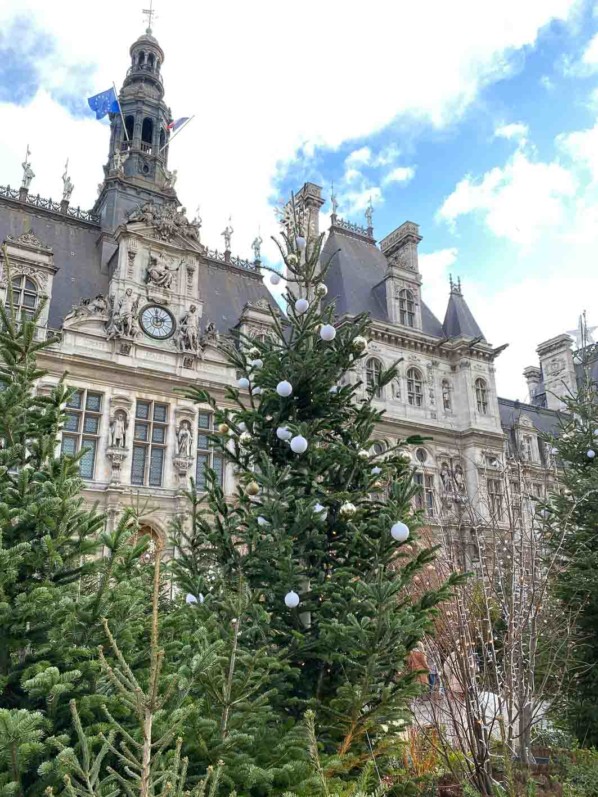"Paris, enchantée", décorations de Noël sur l'esplanade de l'Hôtel de Ville, Paris 4e (75)