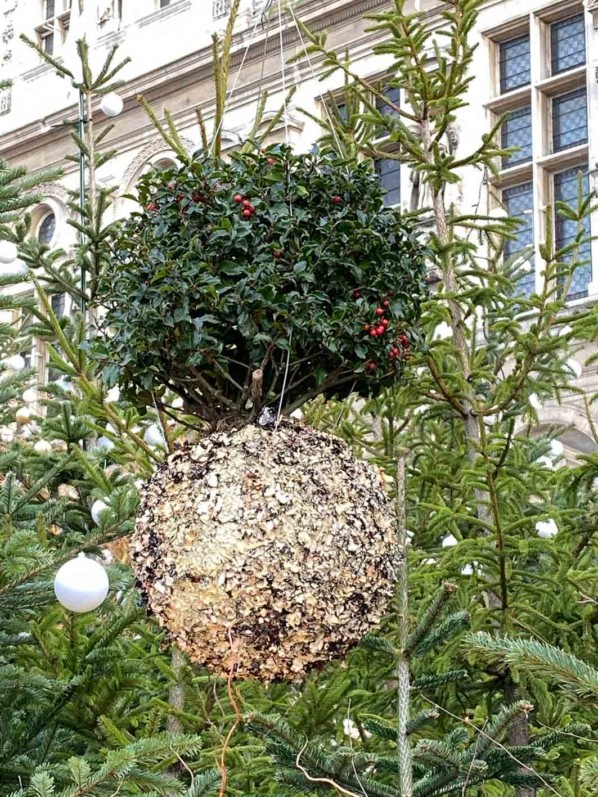 "Paris, enchantée", décorations de Noël sur l'esplanade de l'Hôtel de Ville, Paris 4e (75)