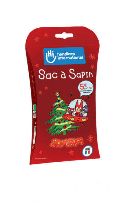 Sac à sapin de Noël Handicap international