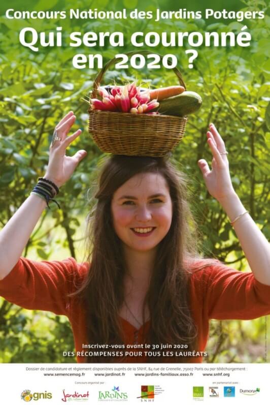 Affiche du Concours national des jardins potagers 2020