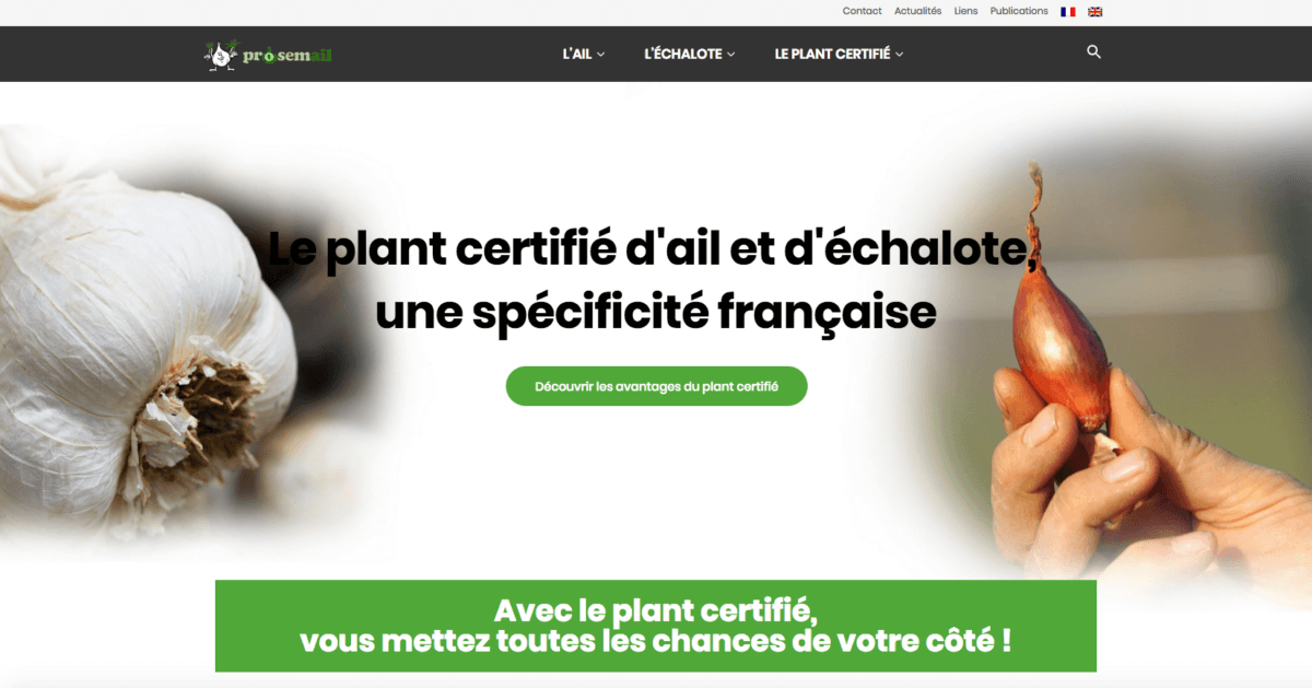 Lire la suite à propos de l’article Ail et échalote : un nouveau site