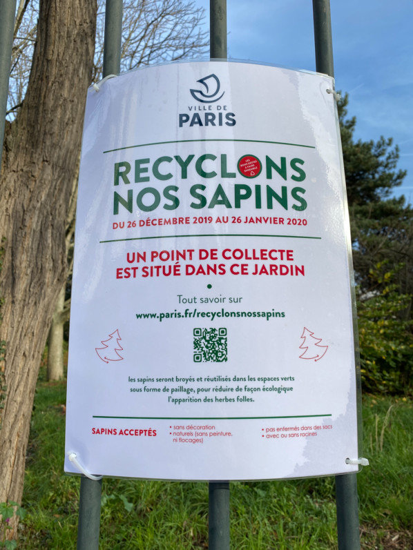 Lire la suite à propos de l’article Opération “Recyclons nos sapins” à Paris