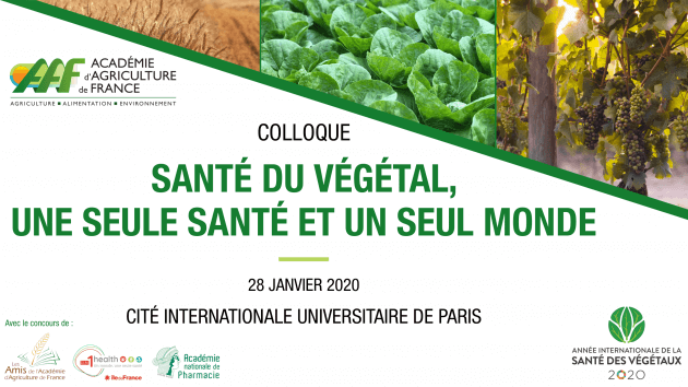 Colloque scientifique « Santé du végétal, une seule santé et un seul monde » le 28 janvier 2020