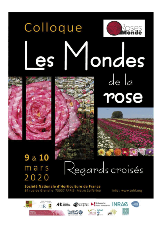 Colloque "Les mondes de la Rose : regards croisés" les 9 et 10 mars 2020