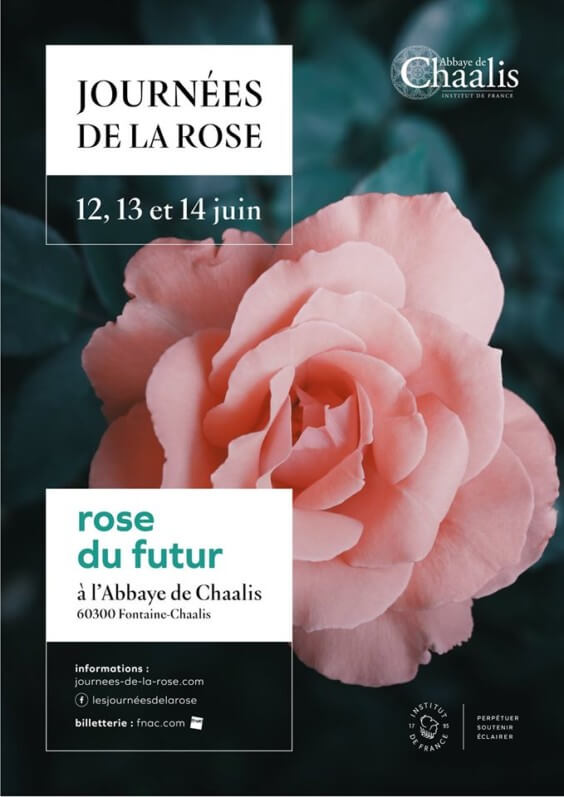19ème édition des Journées de la rose, "Rose du futur", Abbaye de Chaalis (60), les 12, 13 et 14 juin 2020