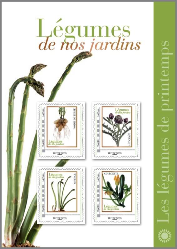 Collectors de timbres fruits et légumes de nos jardins, La Poste, mars 2020
