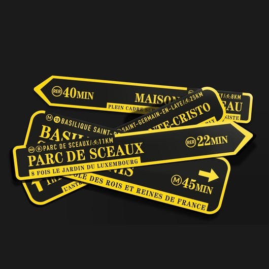 signalétique grand-parisienne 2020 "PAR ICI LE GRAND PARIS"