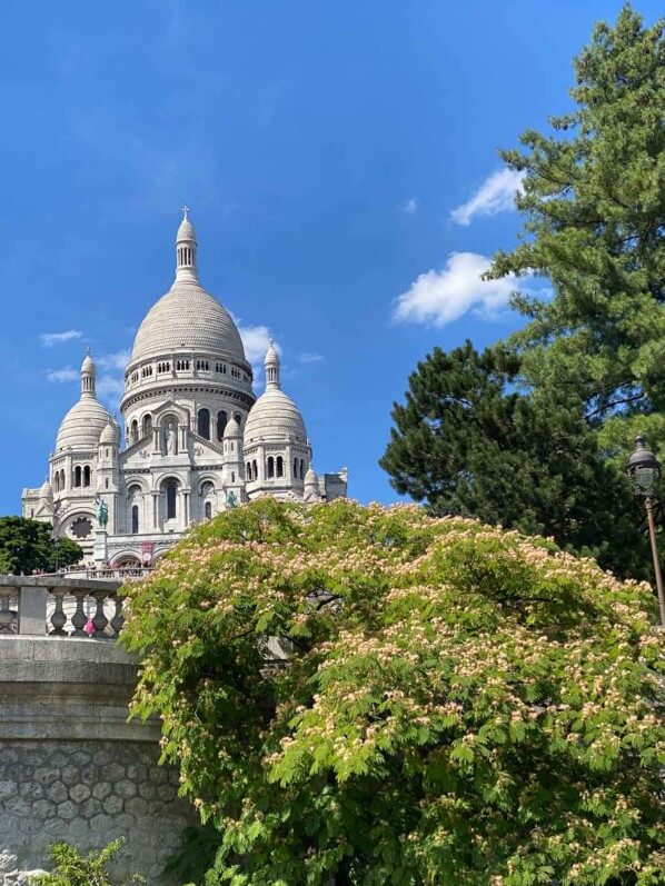 Basilique du Sacré Coeur en été sur la Butte de Montmartre, Paris 18e (75)