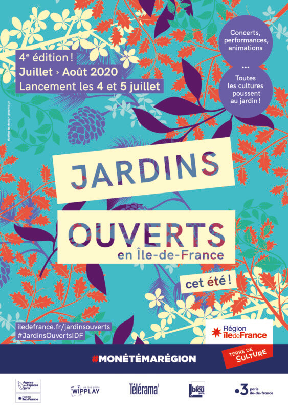 Jardins ouverts en Île-de-France, juillet et août 2020