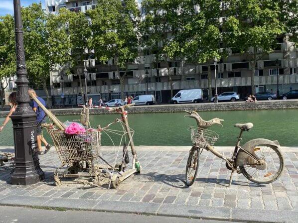 Velo Caddie Et Trottinette Sortis Du Bassin De La Villette Paris 19e Paris Cote Jardin