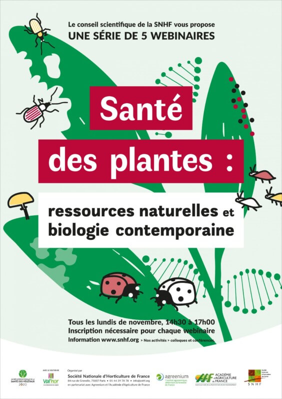 5 webinaires pour le colloque "Santé des plantes : ressources naturelles et biologie contemporaine"