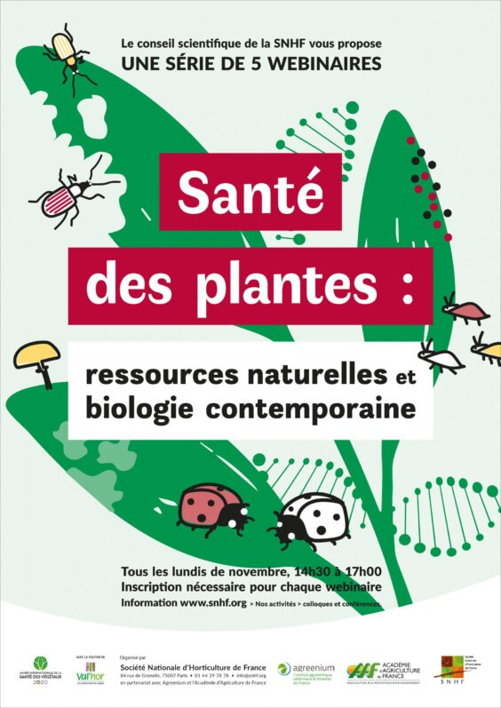 Lire la suite à propos de l’article Une série de 5 webinaires pour le colloque “Santé des plantes : ressources naturelles et biologie contemporaine”