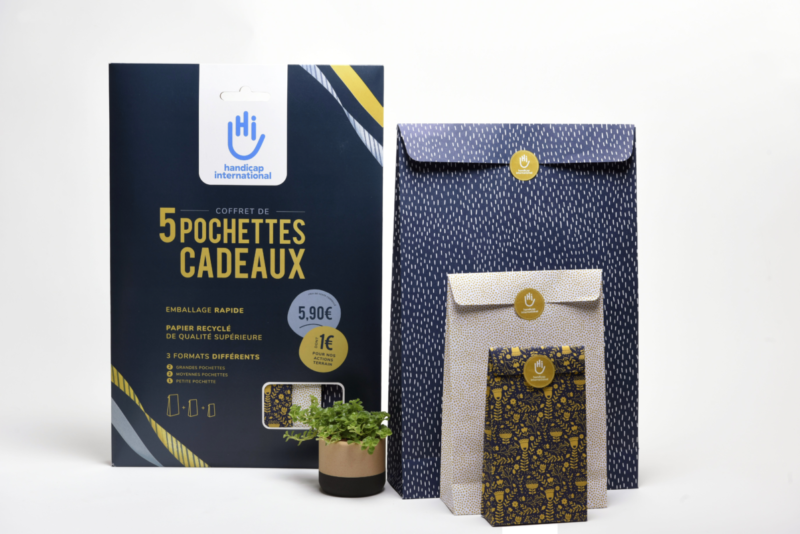 Coffret de Pochettes Cadeaux, Handicap International