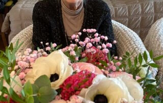 Eveline Delavie le jour de ses 90 ans, Paris 12e (75)
