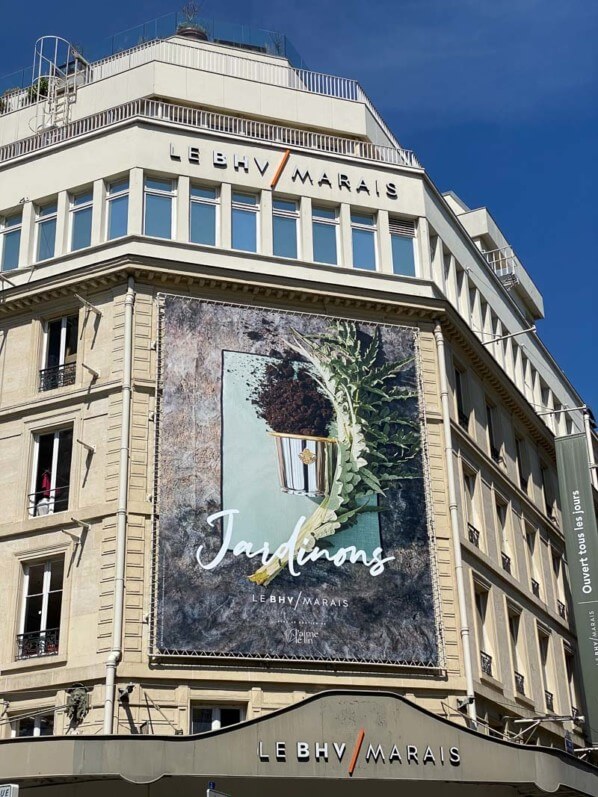 Jardinons, affiche, BHV, Paris 4e (75), printemps