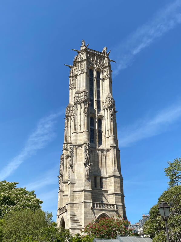 Tour Saint-Jacques, Paris 4ème (75), printemps