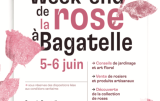 Week-end de la Rose à Bagatelle les 5 et 6 juin 2021