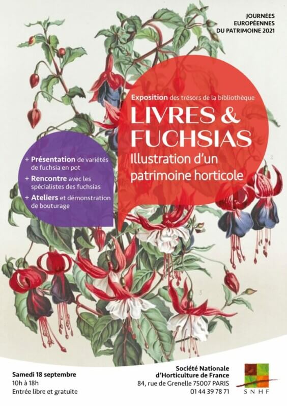 "Livres & Fuchsias" : illustration d'un patrimoine horticole le 18 septembre 2021